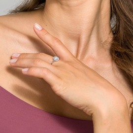 PAVOI 14K Gold Plated Adjustable Created Opal Rings | Stacking Rings | Gold Rings for Women, White Gold/White Opal, Created Opal