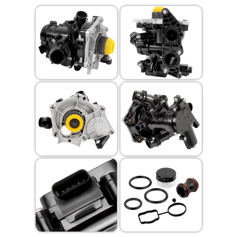06L121012A Electric Water Pump Thermostat Assembly Coolant Pump With Gaskets