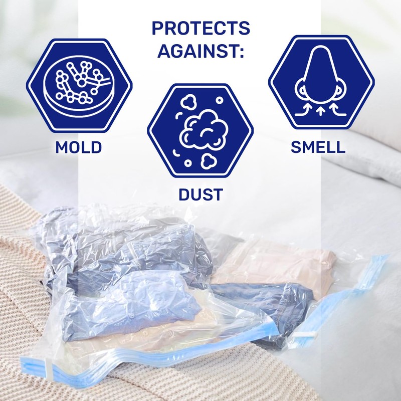 Vacuum Storage Bags 40x95 cm for Storing Clothes and Saving