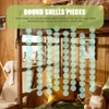 Cabilock Pack of 100 Decorative Shell Pieces DIY Shell Discs