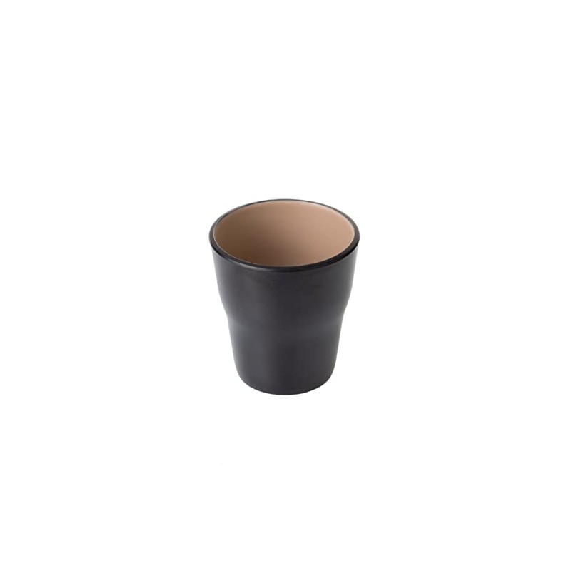 Dual Colour 6 Piece 260ml Tumbler Set Beige/Black