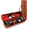Shoe Shine Kit with PU Leather Sleek Elegant Case, 12-Piece