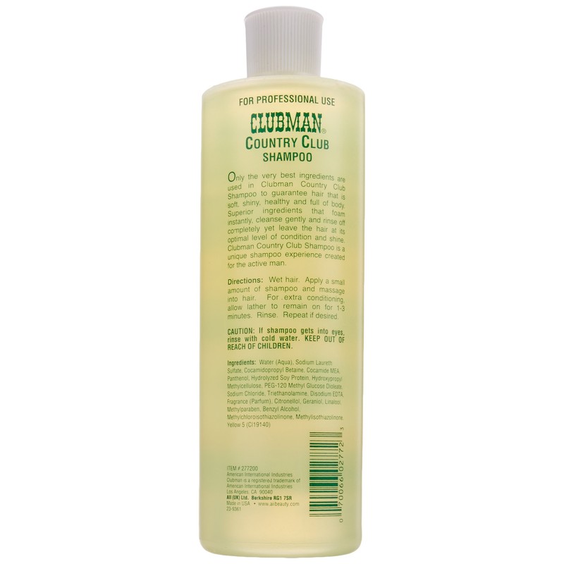 Clubman Pinaud Country Club Shampoo 473 ml