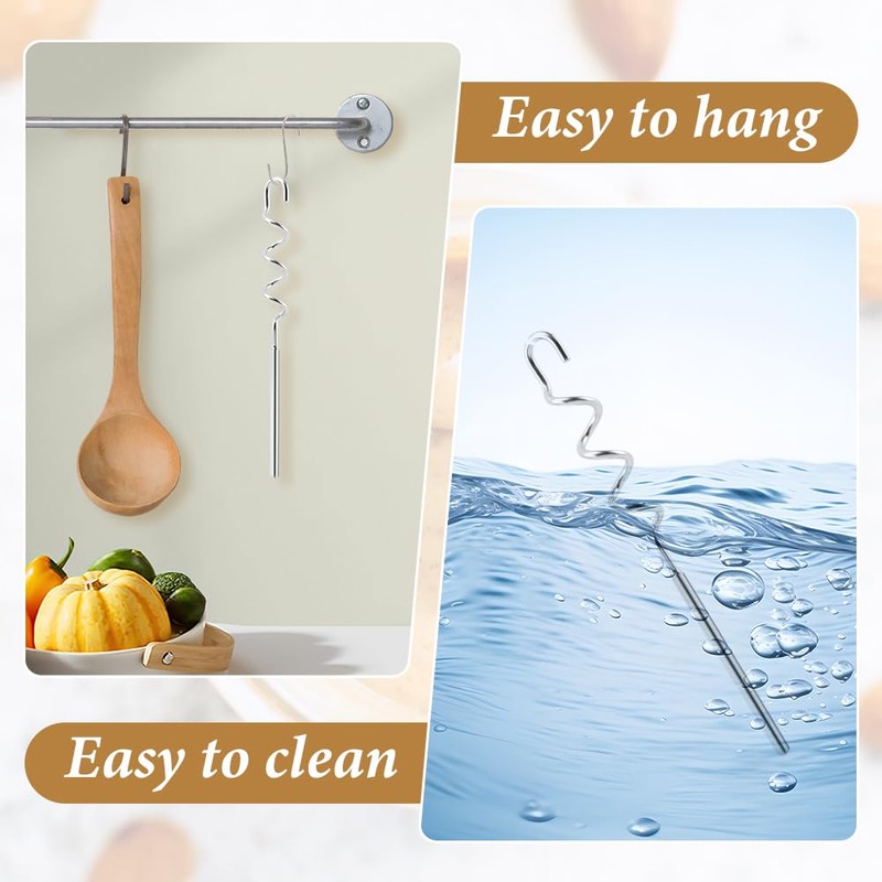 Peanut Butter Stirrer Tool, Stainless Steel Drill Nut Butter Stirrer,