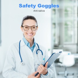 Stylish Safety Glasses Goggles for Women Girls Anti-fog Glasses Protective Eyewear Clear Anti-Scratch/-Blue Ray Glasses