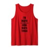 I'm Makya Doing Makya Things Funny Name Tank Top, red
