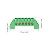 sourcing map Terminal Grounding Bar Screw Block Barrier Brass Strip