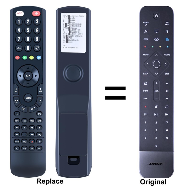 TCNOUMT New soundbar Remote Control Replacement Suitible for Bose Soundbar