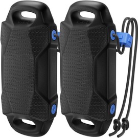 Ehaho Boat Fenders, Boat Bumpers for Docking, EVA Pontoon Bumpers with Integrated Locking Rope, Fit for Bass, Ski, Bowriders and Fishing Boats (Black, 2 PCS)