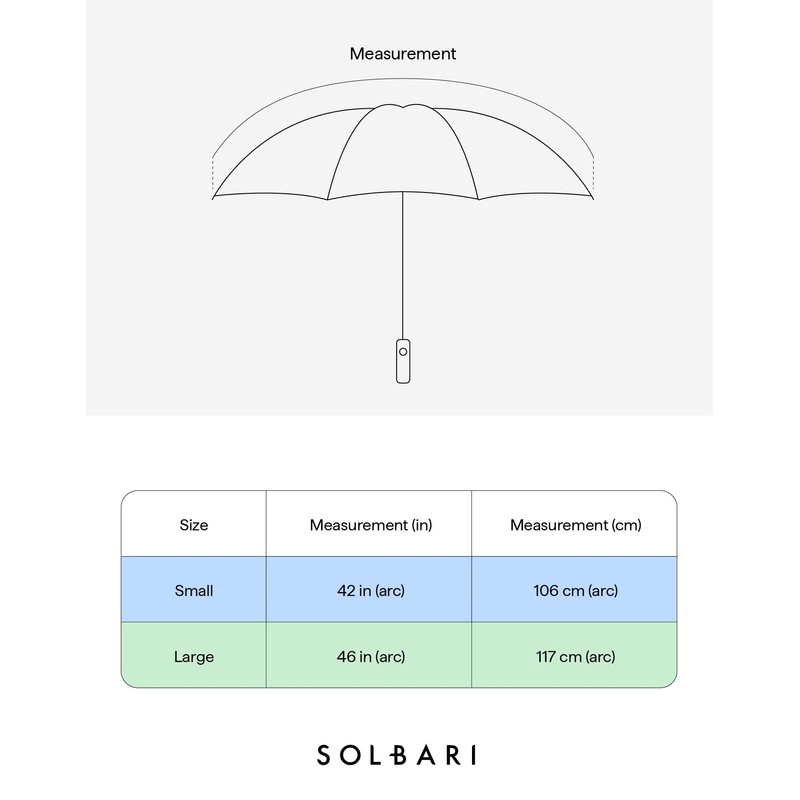 Solbari Compact Sun Protective Umbrella UPF50+ SUMMERLEMON 46"