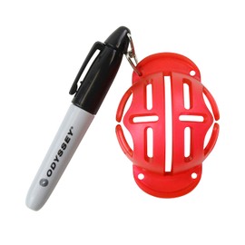 Odyssey ODYSSEY STRAIGHT SHOT Golf Ball Marker Alignment Tool with Pen Line Marker Putting Practice Golf Equipment