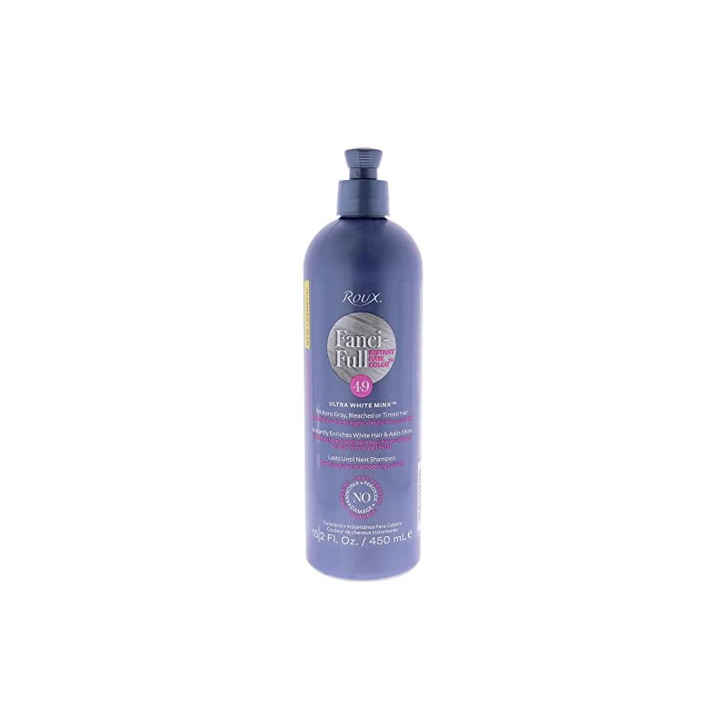 Roux, Fanci-Full Instant Hair Color Rinse, 49 White Minx,Temporarily Evens