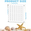 Acrylic Magnetic Seashell Display Box, 64 Grids Acrylic Seashell Display