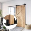 HOME MASTER HARDWARE Barn Door Floor Guide Black, 8 in