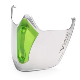 Univet 6X3F.01.00" 6X3 Visor with Smoky Glass, Grey