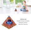Constellation Pyramid Stone for Positive Energy Reduce Stress Chakra Resin