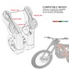 Motorcycle Handlebar Riser Mount,Electric Bike Front Handlebar Risers Stem Mount