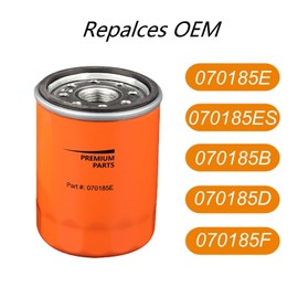 Arpisziv 070185ES Oil Filter With Oil Funnel Fit For Ge-nerac GT Series V-Twin Outdoor Air Cooled Engines Home Standby RV Portable Generators