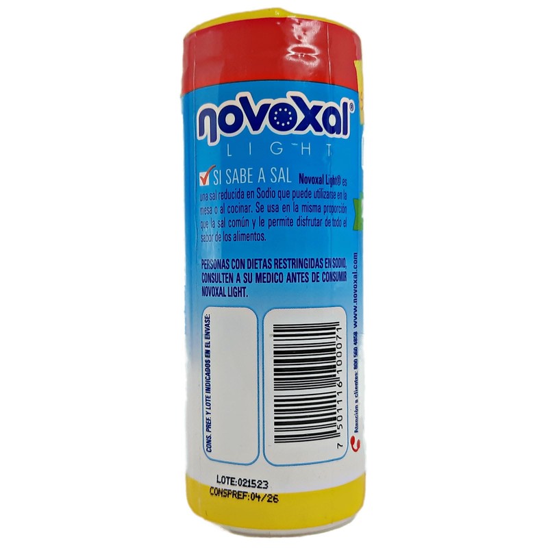Sal Yodada Reducida en Sodio (60% menos que la sal