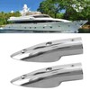 2pcs 7/8in Handrail End 316 Stainless Steel Anti Corrosion Accessory