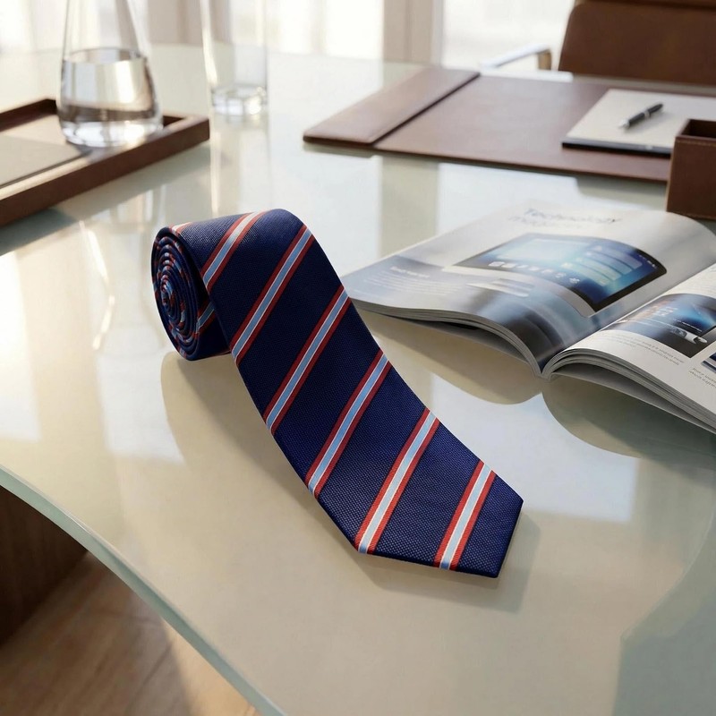S&W SHLAX&WING Men's Necktie for Suit Jacket Classic 147cm Blue