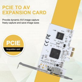 Glimpsesun PCIE Expansion Card PCIE to AV Surveillance HD 640X480 Resolution Video Capture Card Image Capture Card