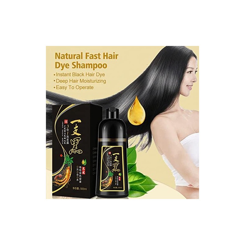 Champú Para Teñir El Cabello Al Instante De 500 Ml,