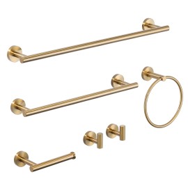 Elegant Lever Design Bathroom Accessories Single Towel Bar Robe Hooks Gold Stainless Steel 304 Bath Hardware SetColor: Nickel