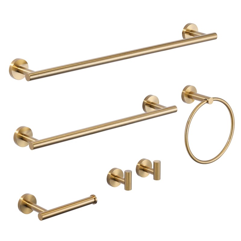 Elegant Lever Design Bathroom Accessories Single Towel Bar Robe Hooks