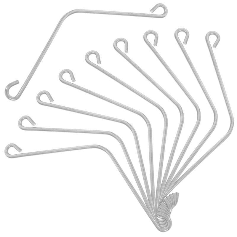 10-Piece Stainless Steel Beehive Spring Clip Connector Set