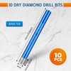 Dry Diamond Drill Bits Set 10 PCs 1/4" 6mm Small