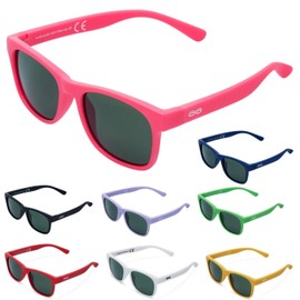 ITOOTI Classic Children's Sunglasses for Boys and Girls, Kids Sunglasses from 0 to 12 Years in 3 Sizes, Colourful Sunglasses, Lightweight, 100% UV400 Protection, Includes Case and Polycarbonate