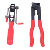 2pcs CV Joint Clamp Set Metal Ear Type Boot Banding