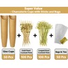 CAMKYDE 50 Sets Disposable Charcuterie Cups with Sticks and Bags,