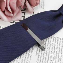 Tie Clip,Tie Clip For Men,Clip On Tie,Tie Pin,Tie Pins For Men,Clip On Ties For Men,Black Tie Clip,Men's Tie Clips,Tie Bar,Napkin Clips,T-Shirt Clips,Metal Tie Clips Elegant Necktie Brass Best Man