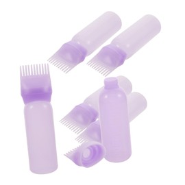 Healvian 6pcs Hair Oil Applicator Bottle Comb and Scale for Even Hair Application for Scalp Care and Salon Use Leak-resistant Design