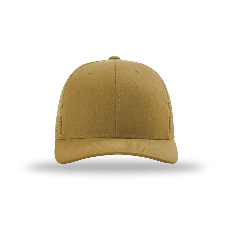 Richardson 112 Trucker Hat - Premium Adjustable Snapback Hat-OSFM-Amber Gold