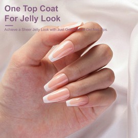 Gel X French Tip Nails Long Coffin French Tip Press on Nails SXVME White French Nail Tips 300Pcs Pre-applied Tip Primer Natural Nude Fake Nails Extensions Gel X Nail Kit for Women Girls DIY