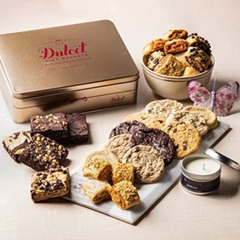 Thank You Gift Baskets, Thinking of You Gourmet Food Gift Baskets for Women, Son Dad, Wife, Friends & Corporate Office Gifting by Dulcet Gift Baskets