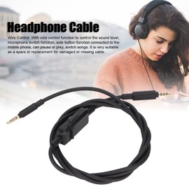 Headset Cable, Universal Headset Cable Replacement for Beyerdynamic MMX 300 2nd Gen and Other Headphones Compatible with 3.5mm Jack