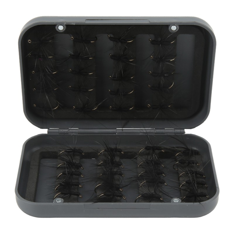 40PCS Fly Fishing Flies Kit Realistic Black Ant Hand Knitting