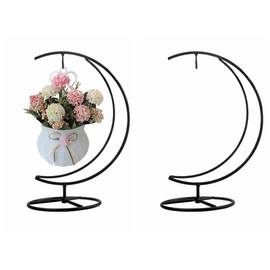 YY YEARCHY Ornament Display Stand Holder Home Wedding Decoration Rack for Hanging Glass Globe Air Plant Flower Pot Stand Iron Pot Hook Stand Terrarium Witch Ball