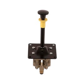 Buyers Products BAV040 4-Way, 3-Position Manual Air Control Valve, Non-Feathering, Locking Neutral Control Only, Pneumatic Air Shift Pump