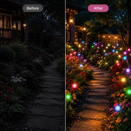 Solar Firefly Garden Lights for Outdoor Decor – Swaying LED Stake Lights for Yard, Pathway & Holiday Ambiance