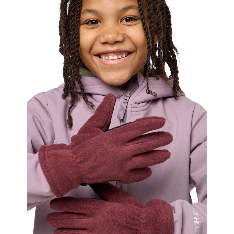 Jack Wolfskin Unisex Children's Fleece Glove K Glove, Boysenberry, 128