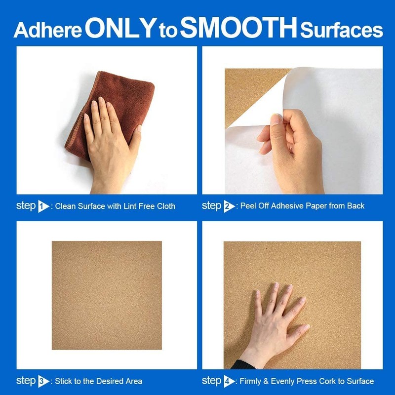 Corksidol Cork Tiles 12"x12" - 1/2" Thick -Bulletin Board-Cork Board-