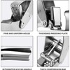 Premium Garlic Press, Stainless Steel, Easy to Clean Garlic Mincer,