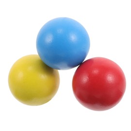 Abaodam 3 Pcs Kids Croquet Ball: Wooden Round Ball Replacement Croquet Balls Outdoor Lawn Game For Family Bonding Easy Setup Promotes Healthy Growth