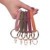 YAKA Silicone Wrist Rhombic Keychain Circle Bracelet Rubber Bangle Round