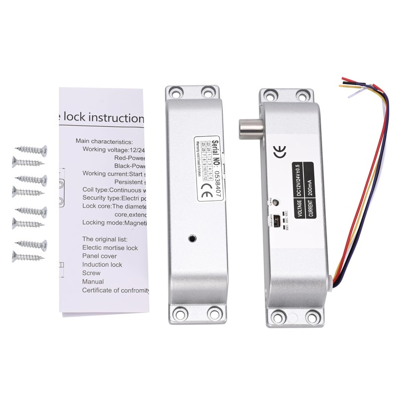Electric Drop Bolt Lock NO Mode Fail Security DC 12V